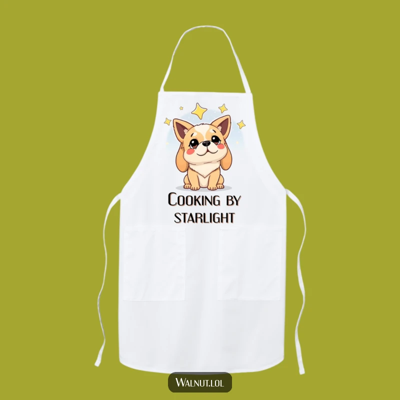 Funny Chef Dog Apron: Stargazing Gourmet Gift for Cosmic Cooks