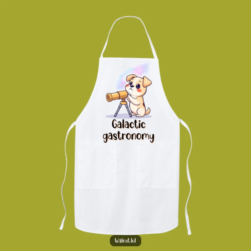 Funny Astro Dog Apron: Kitchen Explorer Style, Perfect Funny Gift for Cooks