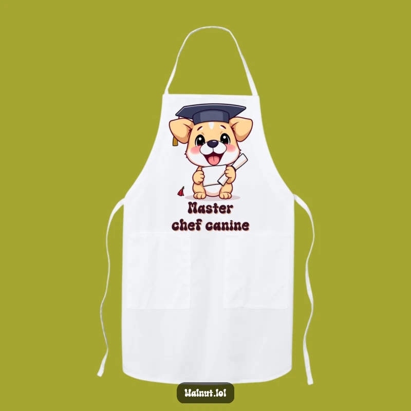 Funny Graduation Dog Apron: Cook Up a Storm with This Hilarious Scholar Pup Kitchen Gift