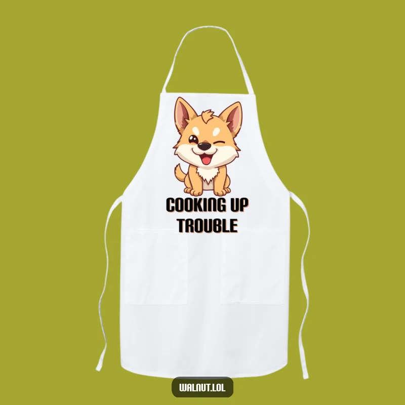 Funny Mischievous Dog Apron: Cook with Fun using this Cheeky Kitchen Essential