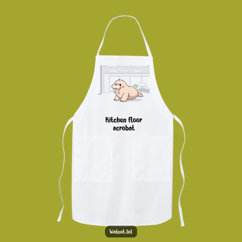 Funny Office Walrus Apron: Cook Up Some Laughs in the Kitchen