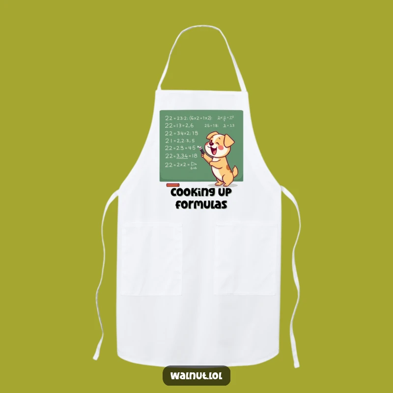 Funny Smart Dog Apron: Cook Up Brilliance with Equations, A Funny Gift