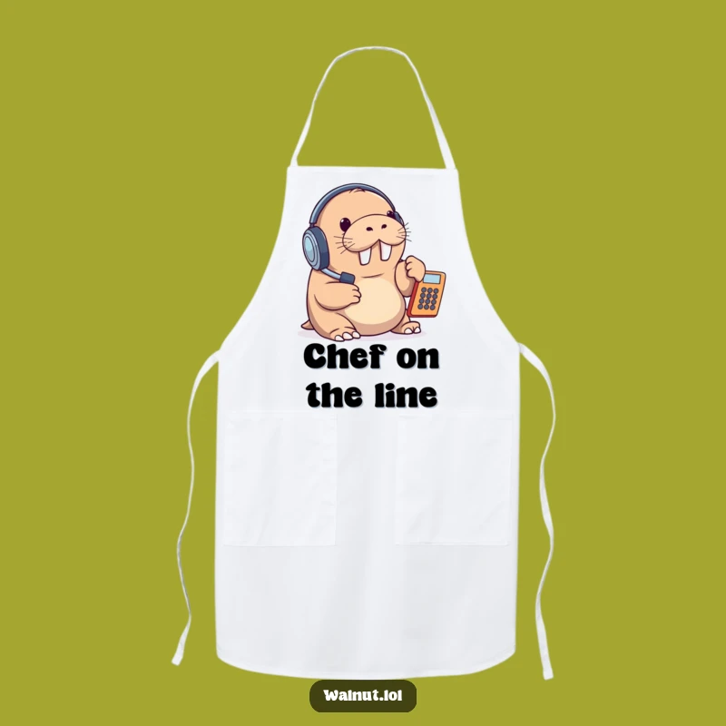 Funny Walrus Call Center Apron: Stay Clean While Taking Calls