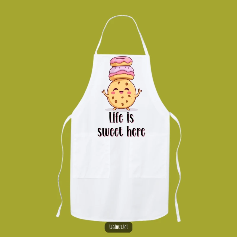 Funny Cookie Donut Stack Apron - Hilarious Baking & Gift