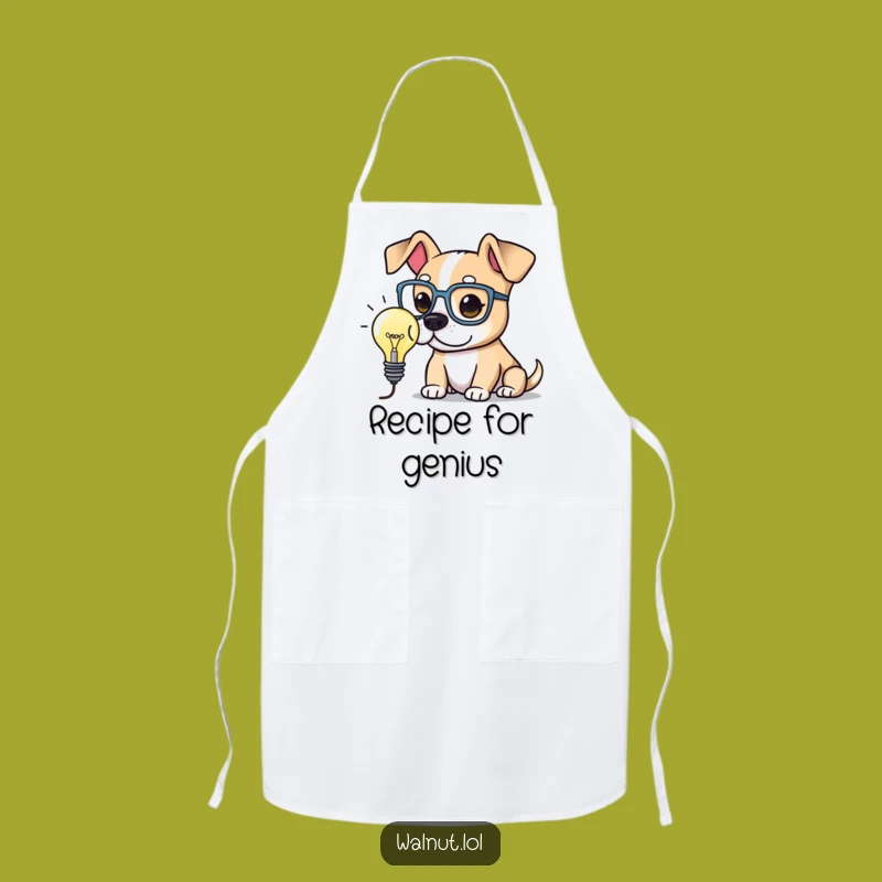 Funny Smart Dog Apron: Think Up Fun in this Intellectual Kitchen Essential