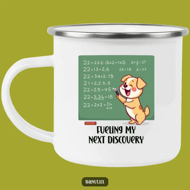 Funny Genius Dog Camping Mug: Trail-Ready Equations, The Perfect Funny Gift