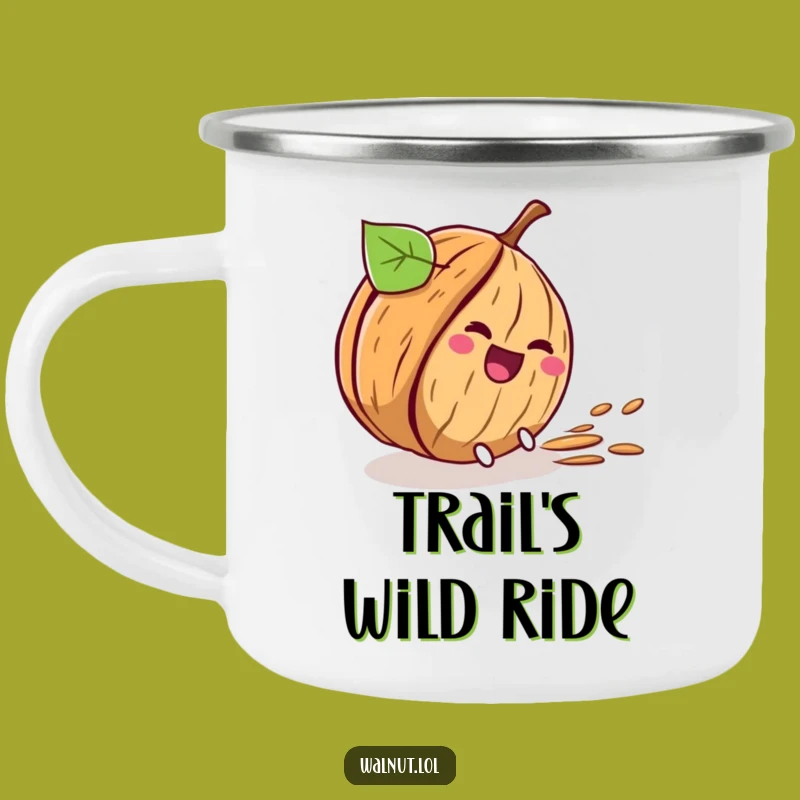 Funny Rolling Walnut Camping Mug - Outdoor Descent Adventure Gift