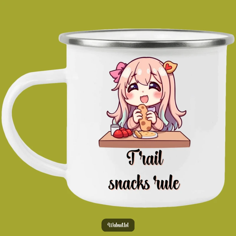 Funny Outdoor Snack Character Camping Mug: Sip with Glee on Your Adventures