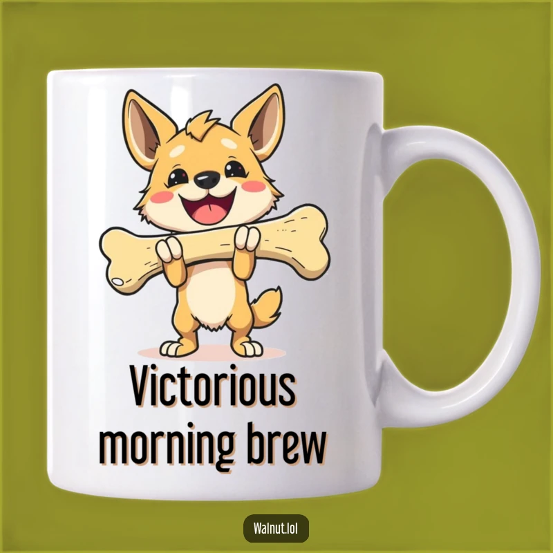 Funny Bone Winner Mug, Canine Triumph Celebration, Perfect Funny Gift