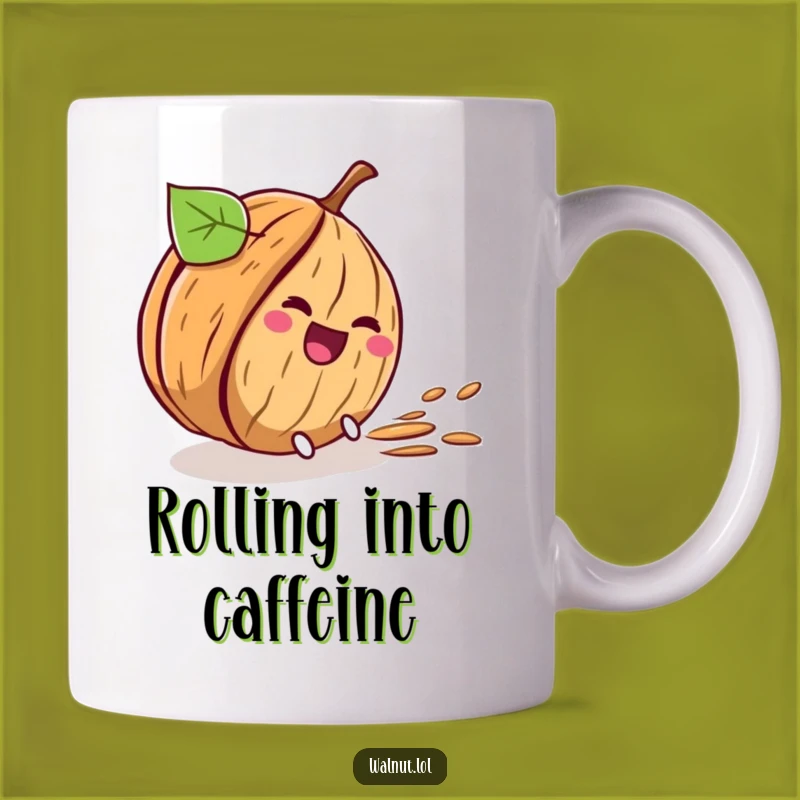 Funny Rolling Walnut Mug - Hilarious Descent Character Gift Idea