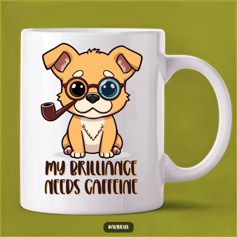 Funny Sherlock Hound Mug: Victorian Dog Detective Gift for Intelligence Aficionados