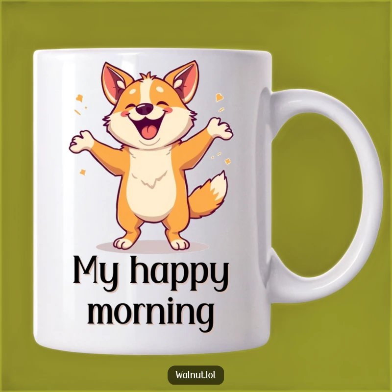 Funny Happy Dancer Mug, Pure Canine Joy, Perfect Funny Gift