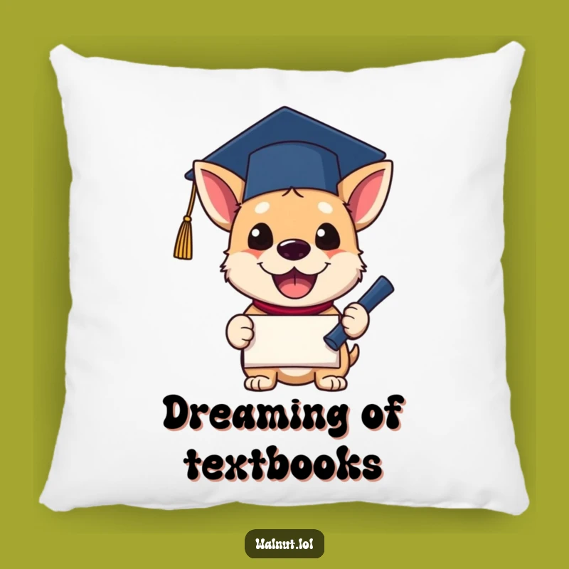 Cozy Funny Grad Dog Pillow: Add Comfort and Celebration with this Achievement Pillow
