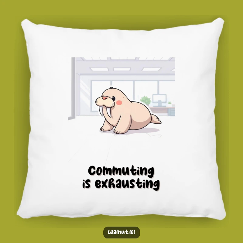 Funny Office Walrus Pillow: Cozy Up to Hilarious Workplace Fun