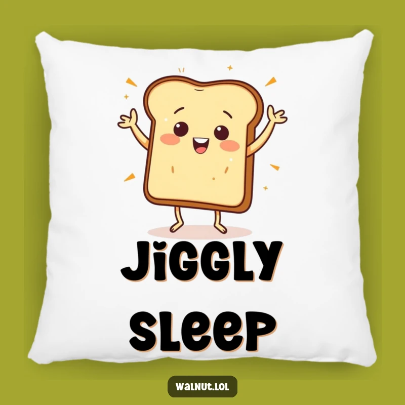 Funny Toast Jig Pillow - Cozy Breakfast Comfort, Great Funny Gift