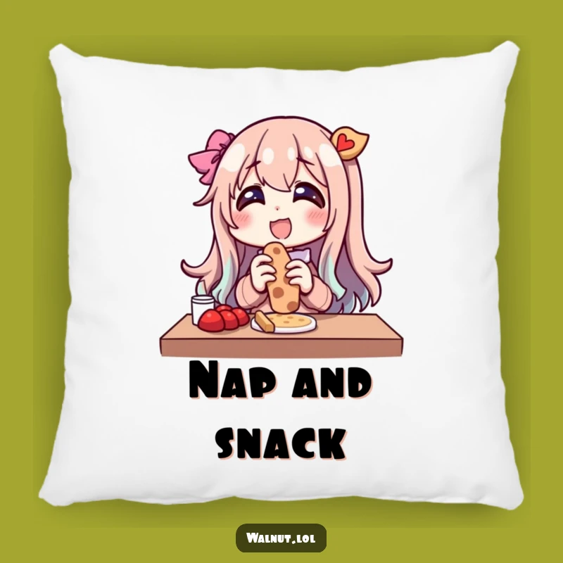 Funny Outdoor Snack Character Pillow: Cuddle Up with Glee and Hilarious Comfort