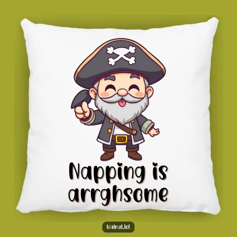 Funny Pirate Arrgh Pillow: Cozy Comfort for Loud Talkers, Adorable Funny Gift