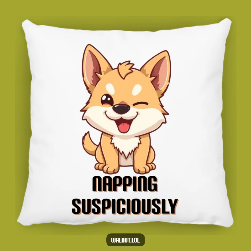 Cozy Funny Mischievous Dog Pillow: Add Comfort and Playfulness with this Cheeky Character Pillow