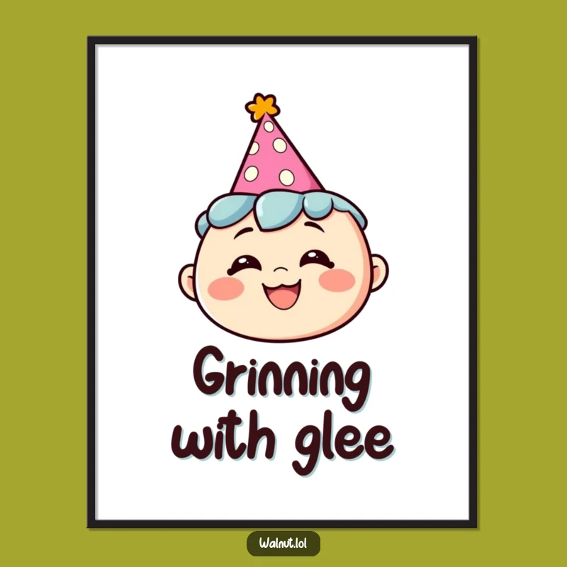 Funny Party Digital Art: Printable Character Scene, Instant Humorous Decor