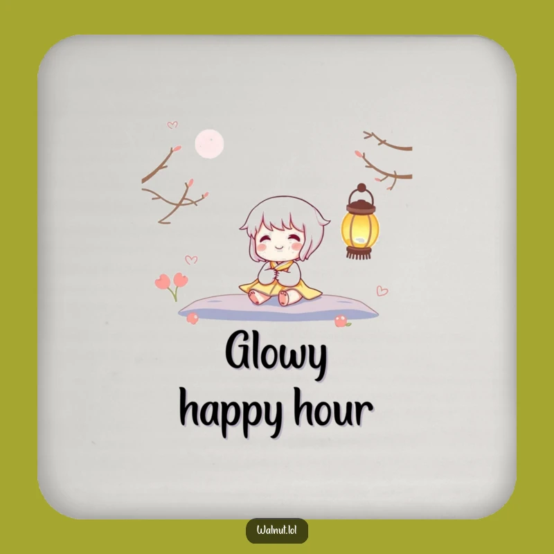 Funny Lantern Light Coaster: Protect Surfaces with Cheerful Glow