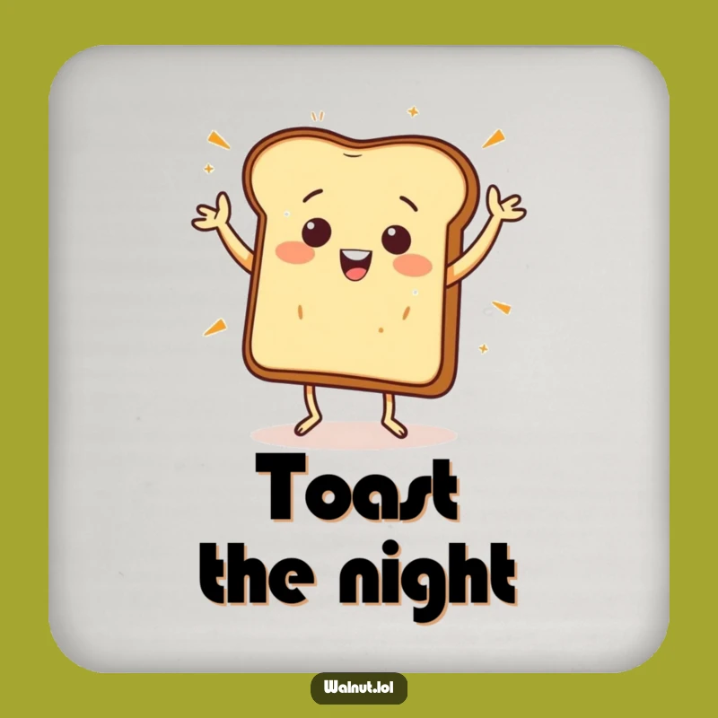 Funny Toast Jig Coaster - Breakfast Protection, Perfect Funny Gift