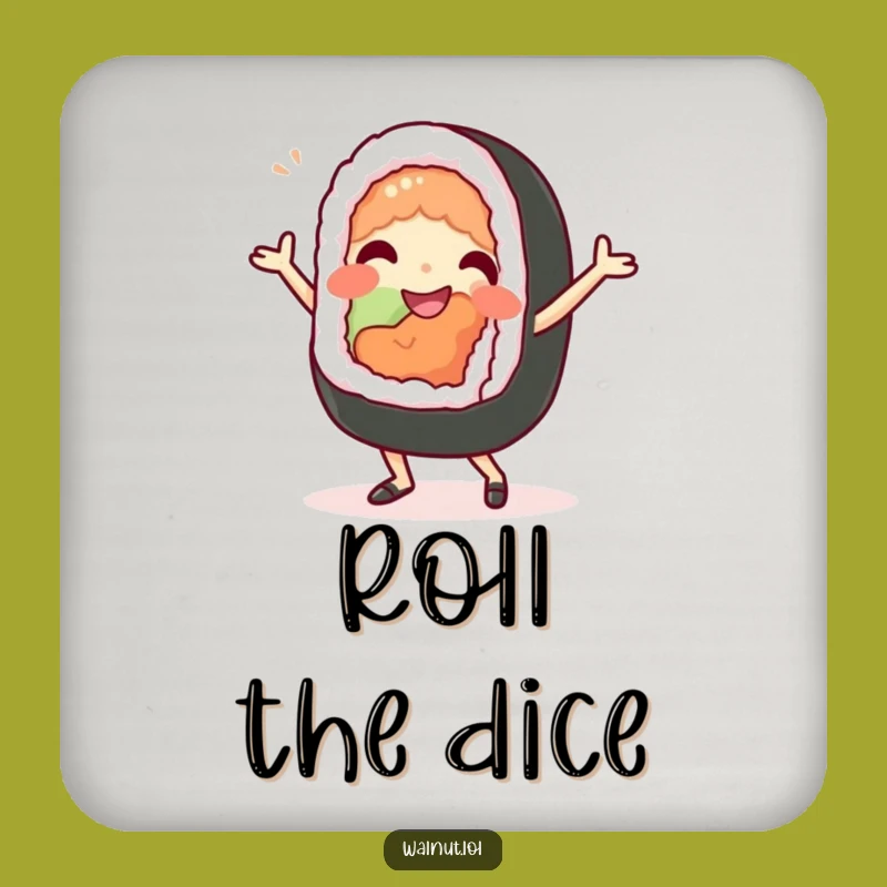 Funny Sushi Dance Coaster - Culinary Protection, Perfect Funny Gift