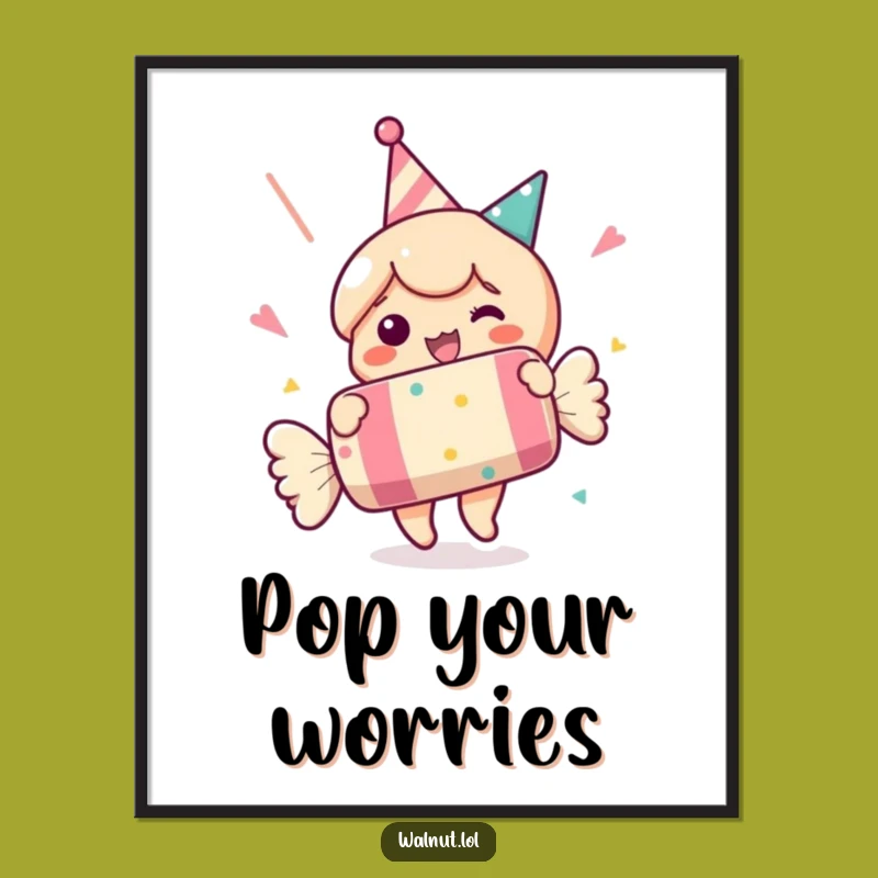 Funny Party Cracker Poster: Hilarious Wall Art for Festive Spaces