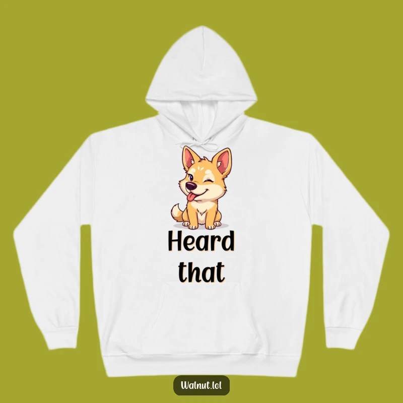 Cozy Funny Dog Wink Hoodie: Warmth & Wit, Perfect Gift!