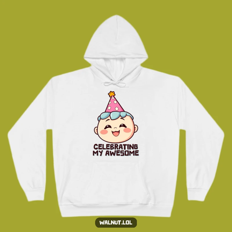 Cozy Funny Hoodie: Party Character with Hat, Perfect Gift for Celebrations