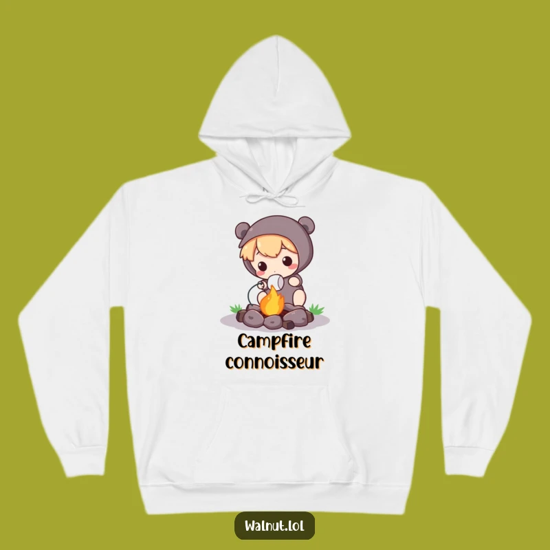 Funny Campfire Hoodie: Cute Character's Cozy Marshmallow Gift
