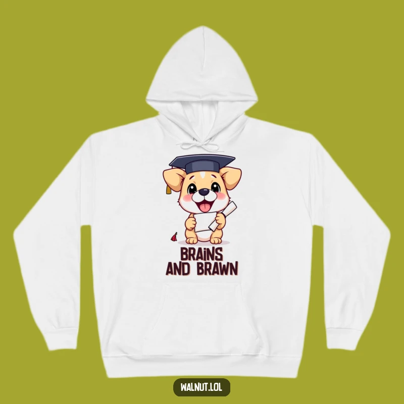Funny Graduation Dog Hoodie: Cozy Up in Celebration with This Hilarious Scholar Pup Gift