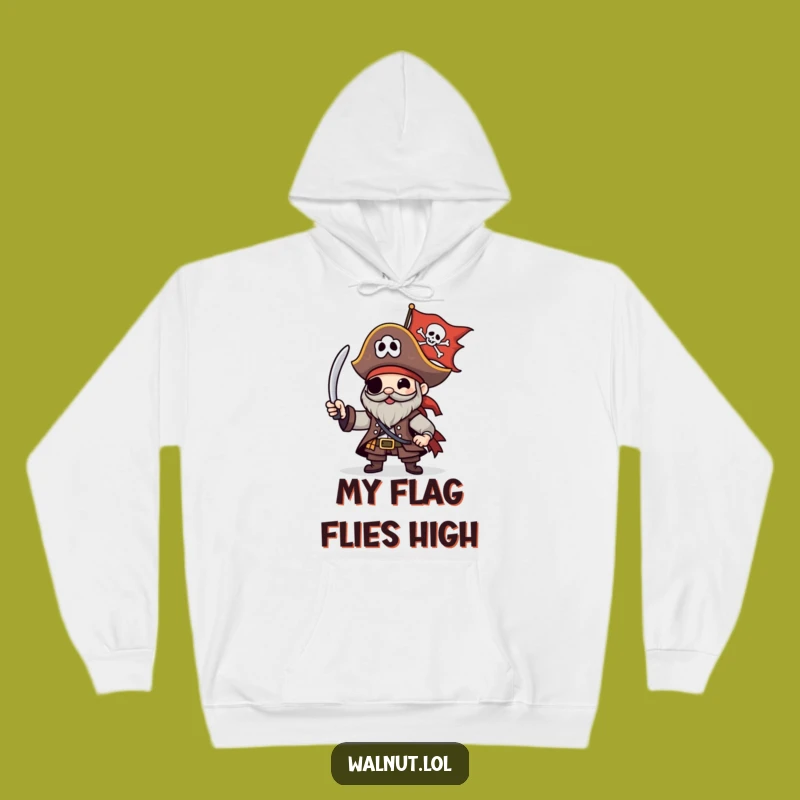 Funny Pirate Jolly Roger Hoodie: Cozy Waving Flag Comfort, The Best Funny Gift