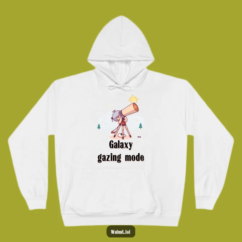 Funny Stargazer Hoodie: Cute Character's Cosmic Comfort Gift