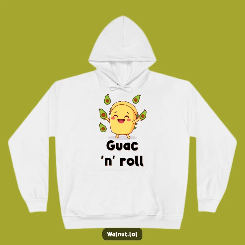 Funny Taco Juggler Hoodie - Avocado Party, Cozy & Hilarious Gift