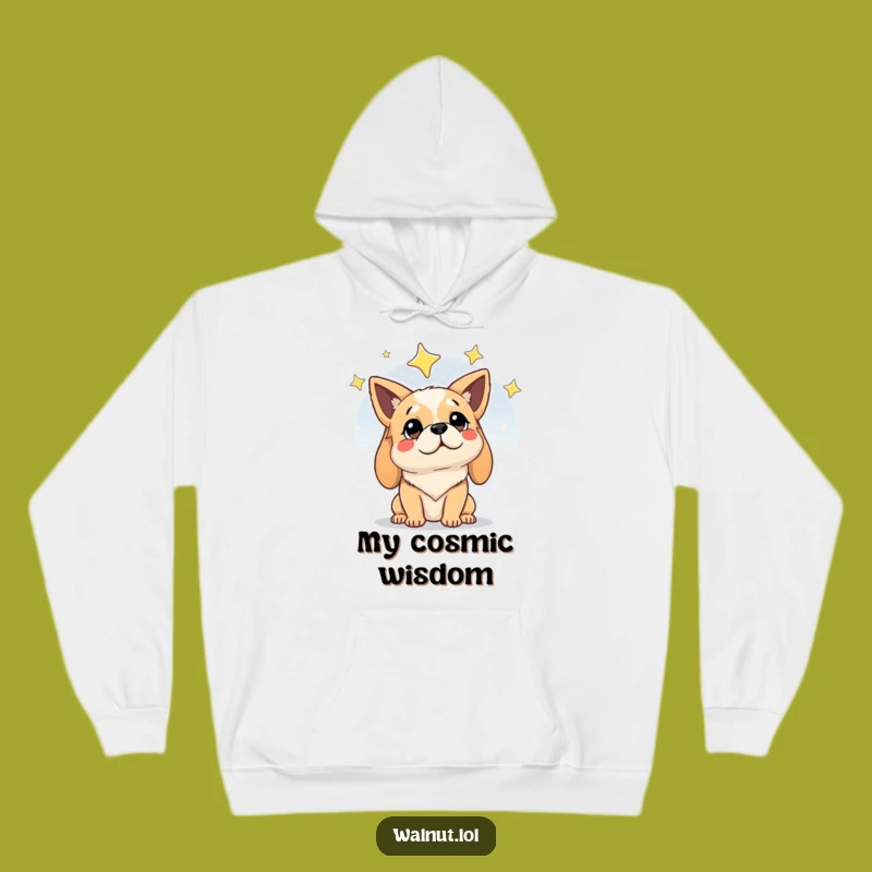 Funny Night Sky Dog Hoodie: Cozy Comfort for Cosmic Contemplation Gift