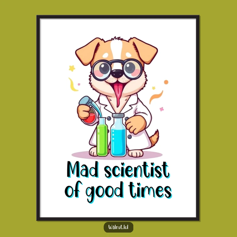 Funny Free Printable Dog Lab Wall Art - Humorous Downloadable Decor