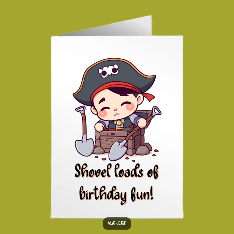 Funny Free Printable Pirate Birthday Card - DIY Treasure Hunt Downloadable Gift