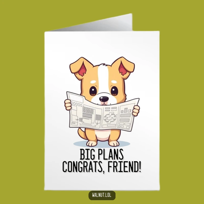 Free Printable Congrats Card: Curious Dog Designer - Downloadable & Print at Home
