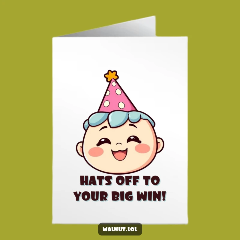 Free Printable Congrats Card: Party Character's Celebration - Humorous Downloadable Gift