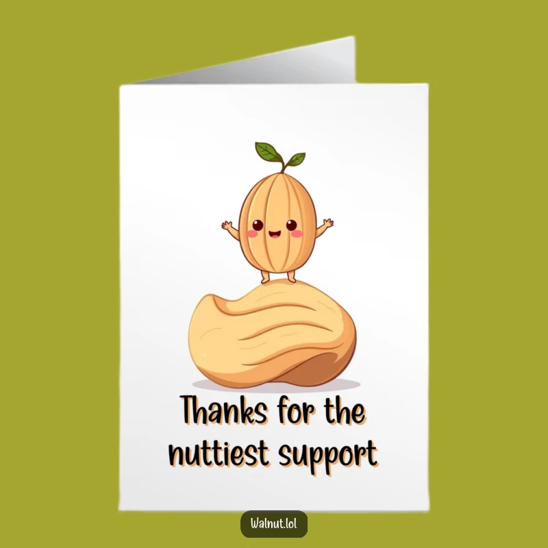 Free Printable Thank You Card: Nutty Thanks! Humorous Downloadable Gift
