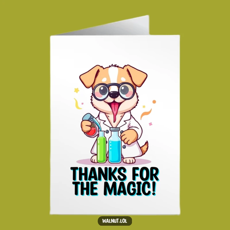 Funny Free Printable Dog Lab Thank You Card - Downloadable DIY Gift