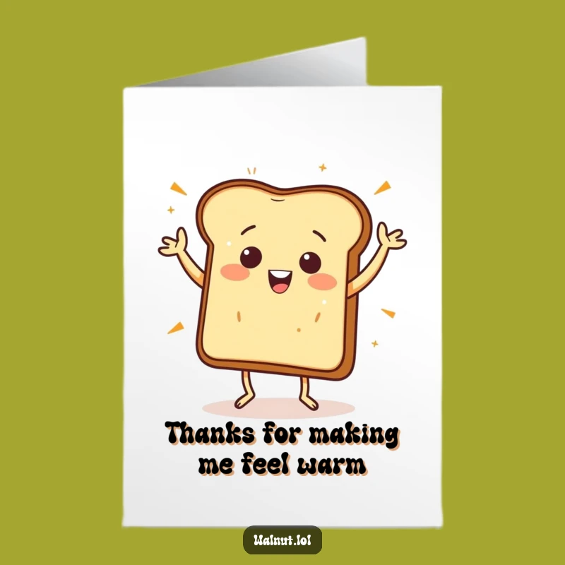Free Printable Funny Thank You Card Toast Jig Downloadable Expressing Thanks Merrily
