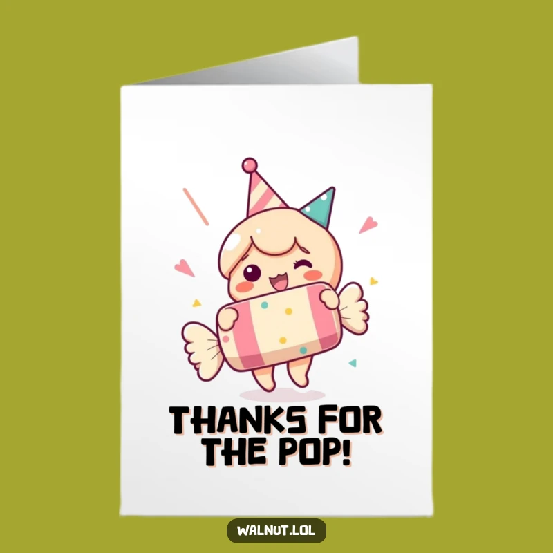 Free Printable Thank You Card: Party Cracker Joy - Humorous Downloadable Gift