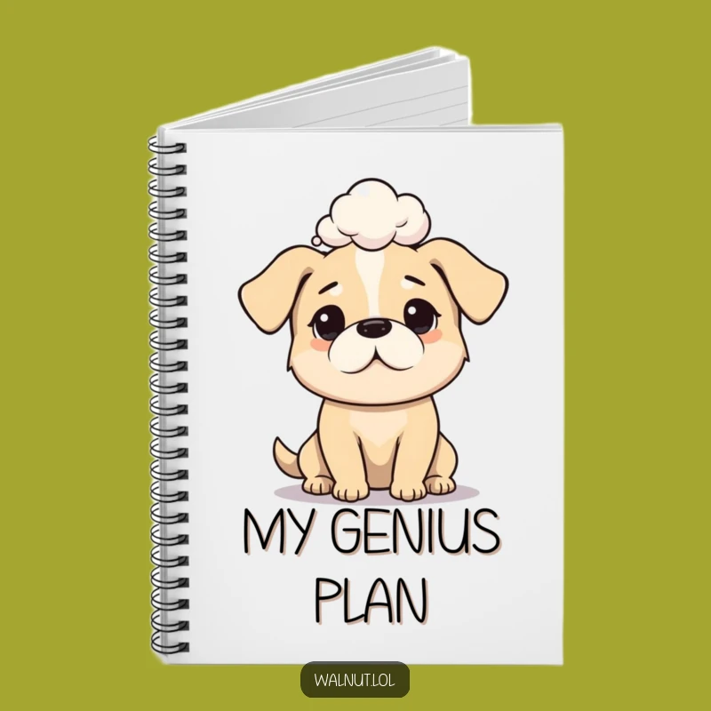 Funny Dog Deep Thought Notebook: Jot Down Your Brilliant Ideas with a Pooch