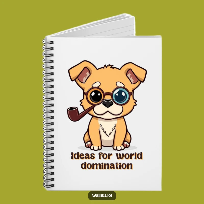 Funny Dog Notebook: Jot Down Brilliant Ideas with a Pensive Pooch Gift