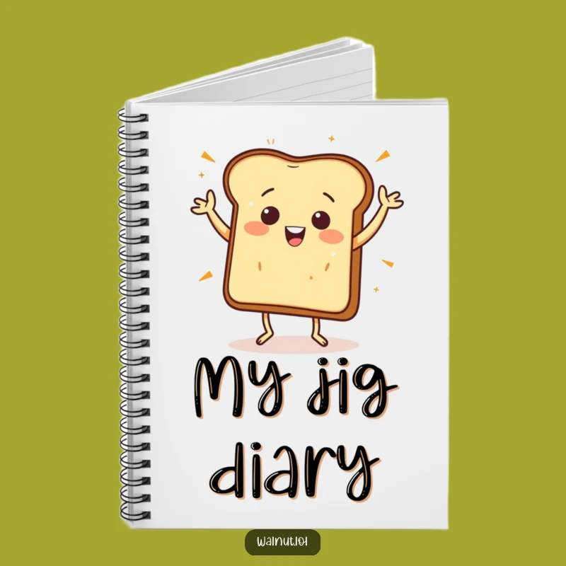 Funny Toast Jig Notebook - Breakfast Ideas, Gift for Morning People