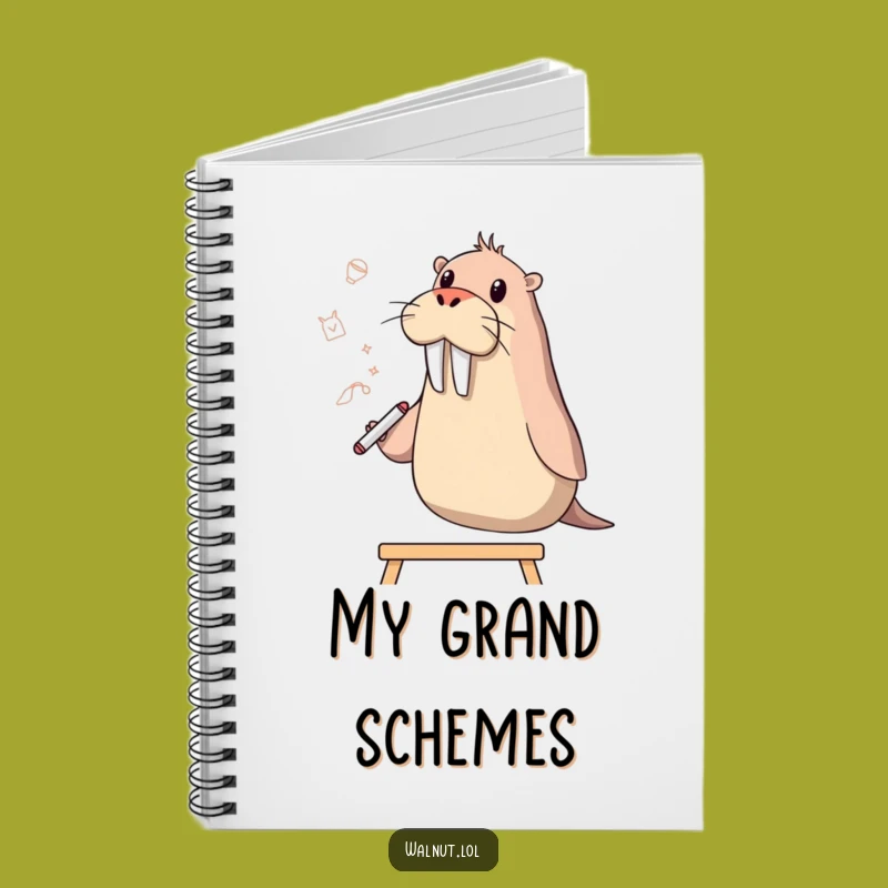 Funny Walrus Artist Notebook: Jot Down Hilarious Ideas, Perfect Creative Journal Gift