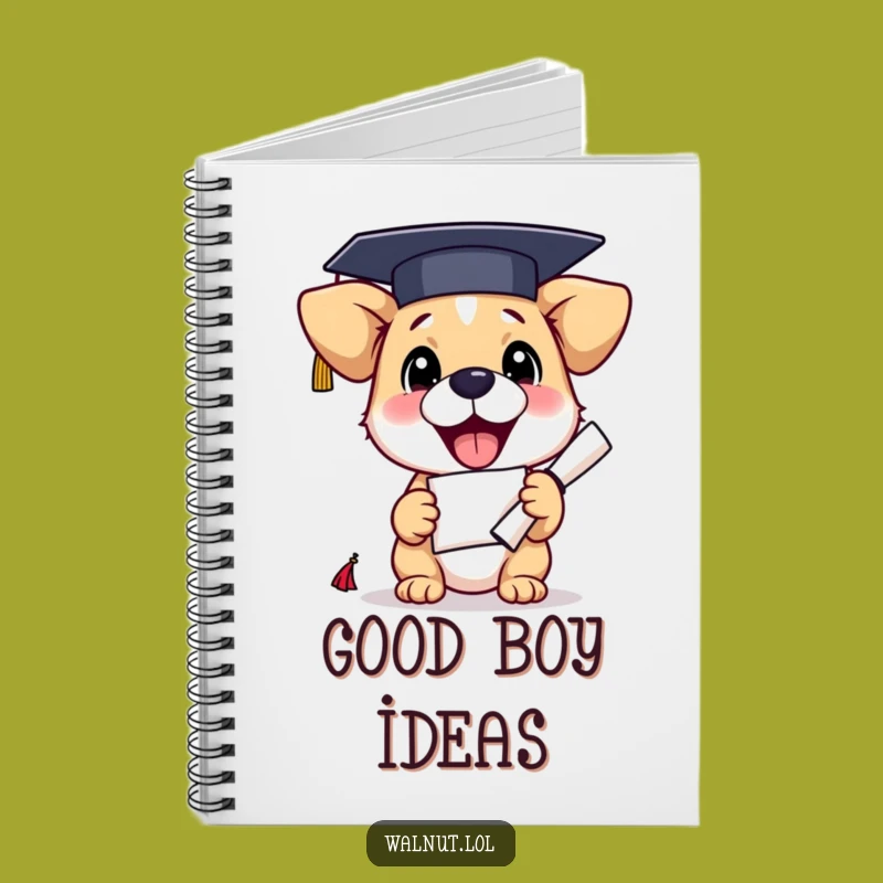 Funny Graduation Dog Notebook: Jot Down Your Brilliant Ideas with This Hilarious Pup Journal Gift