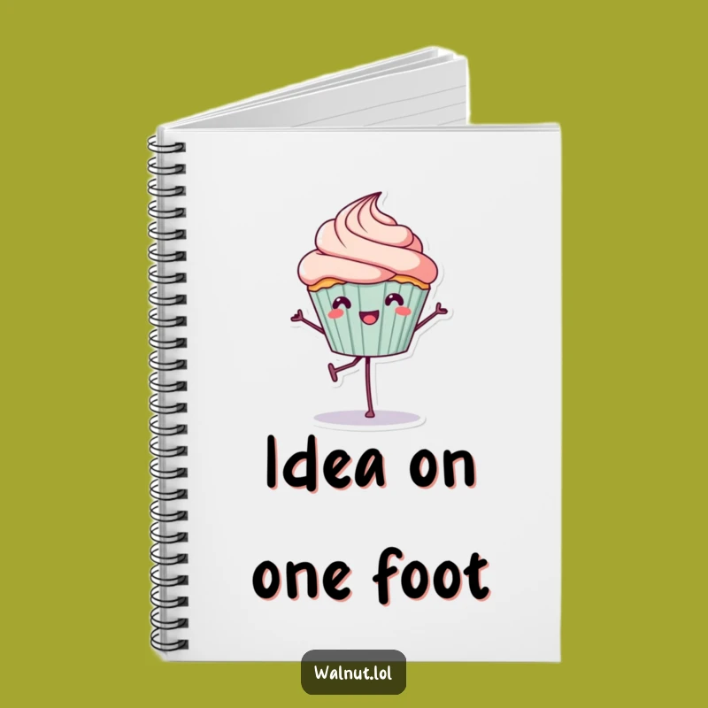 Funny Cupcake Balance Notebook - Sweet Ideas, Gift for Bakers