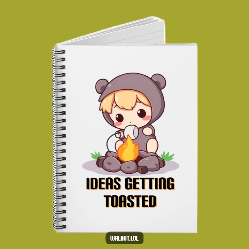 Funny Campfire Notebook: Cute Character's Outdoor Adventures